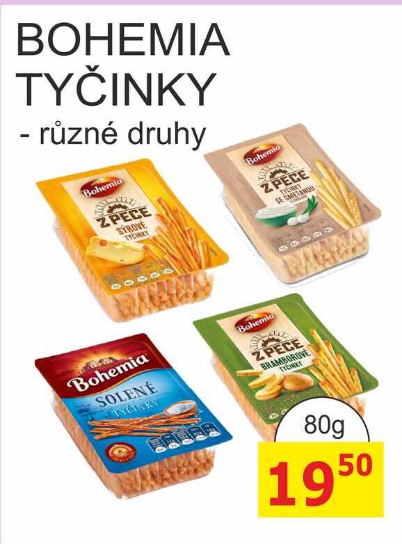 Bohemia Tyčinky 80g, různé druhy