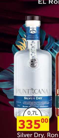 PUNTACANA SILVER DRY 0,7L