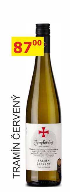 Templářské sklepy 0,75l TRAMÍN ČERVENÝ 