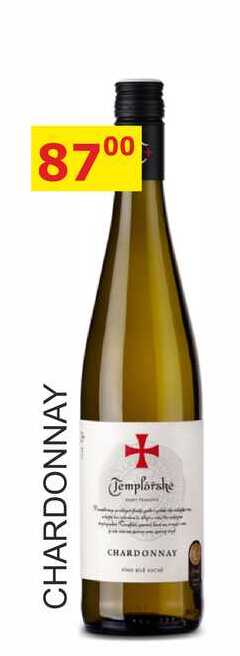 Templářské sklepy 0,75l CHARDONNAY 
