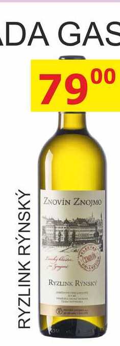 ZNOVÍN 0,75L RYZLINK RÝNSKÝ 