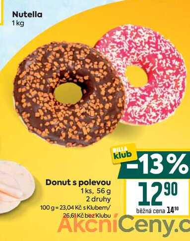 Donut s polevou 1ks, 56 g 