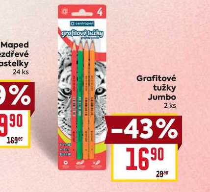 Grafitové tužky Jumbo 2 ks 