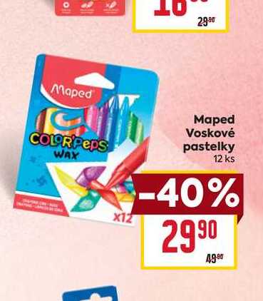 Maped Voskové pastelky 12ks