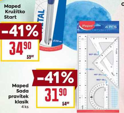 Maped Sada pravítek klasik 4 ks 