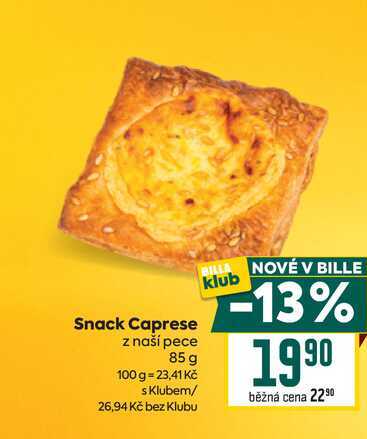 Snack Caprese z naší pece 85 g 