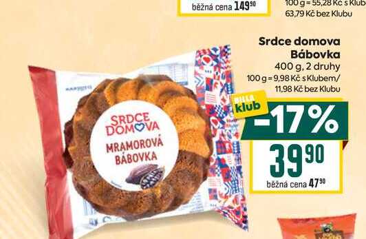 Srdce domova Bábovka 400 g