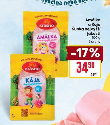 Amálka a Kája Šunka nejvyšší jakosti 100g