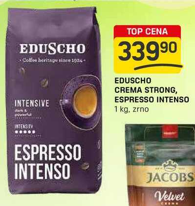 EDUSCHO CREMA STRONG, ESPRESSO INTENSO 1 kg, zrno 