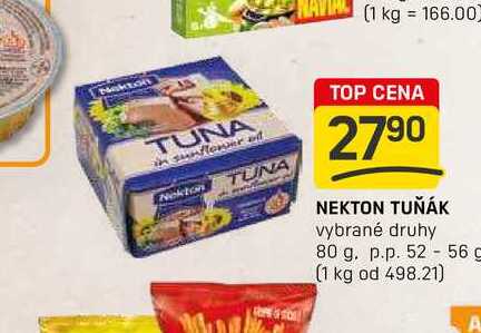 NEKTON TUŇÁK vybrané druhy 80 g. p.p. 52 56 g 