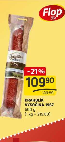 KRAHULÍK VYSOČINA 1967 500 g 
