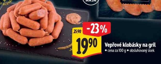  Vepřové klobásky na gril 100 g