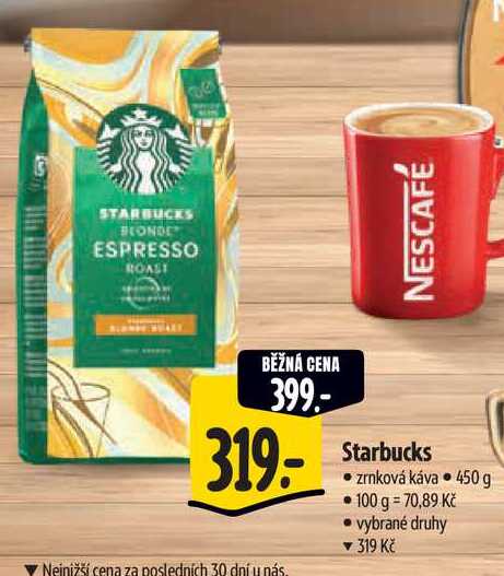  Starbucks zrnková káva 450 g  