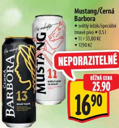 Mustang/Černá Barbora 0,5 l