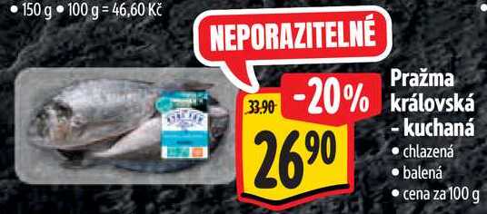  Pražma  královská  - kuchaná   100 g 