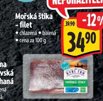  Mořská štika -filet  100 g