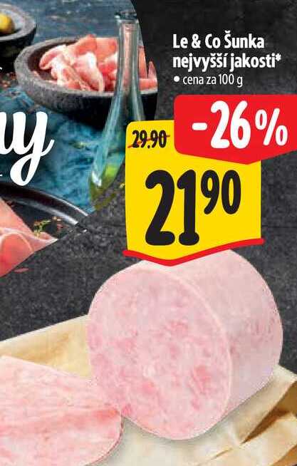   Le & Co Šunka nejvyšší jakosti 100 g