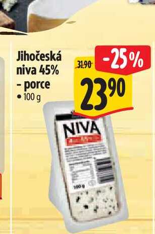 Jihočeská niva 45% - porce  100 g 