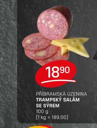 TRAMPSKÝ SALÁM SE SÝREM 100 g