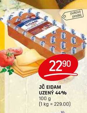 JČ EIDAM UZENÝ 44% 100 g 