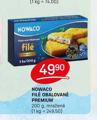 NOWACO FILÉ OBALOVANÉ PREMIUM 200 g, mražené 