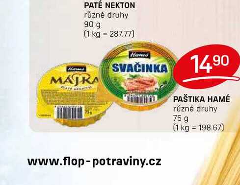 PAŠTIKA HAMÉ různé druhy 75 g
