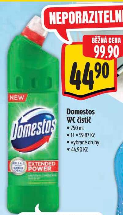   Domestos WC čistič 750 ml  