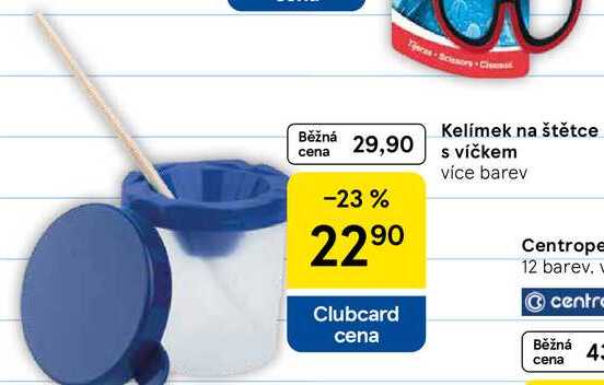 Kelímek na štětce s víčkem, více barev 