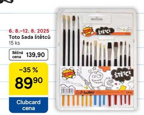 Toto Sada štětců, 15 ks