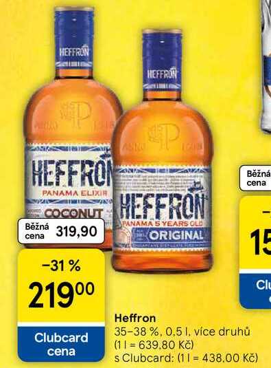 Heffron 35-38 %, 0,5 l, více druhů