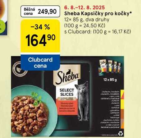 Sheba Kapsičky pro kočky, 12x 85 g 