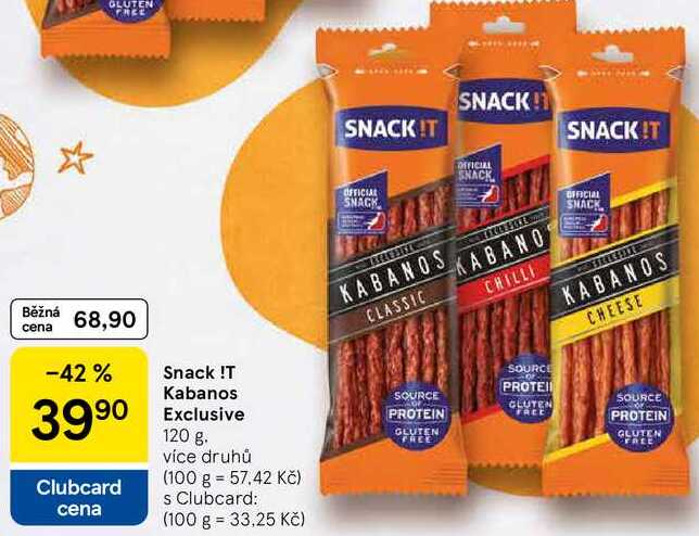 Snack !T Kabanos Exclusive, 120 g 