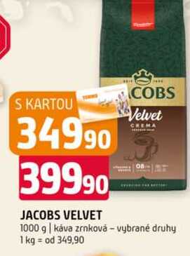 Jacobs Káva pražená zrnková 1000g