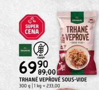 TRHANÉ VEPŘOVÉ SOUS-VIDE 300 g 