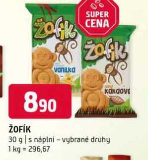 ŽOFÍK 30 g s náplní vybrané druhy 