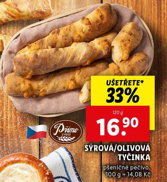 SÝROVÁ/OLIVOVÁ TYČINKA, 120 g