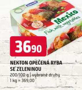 NEKTON OPEČENÁ RYBA SE ZELENINOU 200/100 g vybrané druhy 