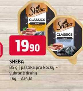 SHEBA 85 g paštika pro kočky vybrané druhy 
