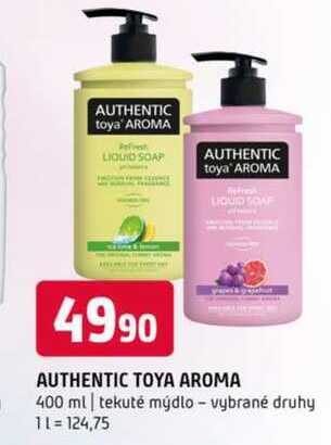 AUTHENTIC TOYA AROMA 400 ml tekuté mýdlo vybrané druhy 