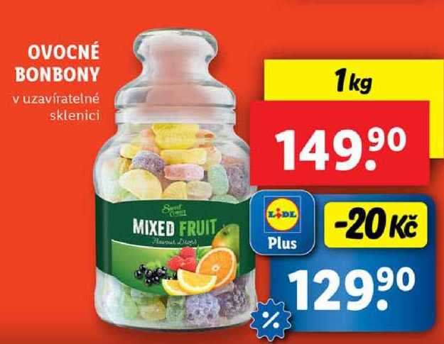 OVOCNÉ BONBONY, 1 kg