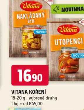 VITANA KOŘENÍ 18-20 g vybrané druhy 