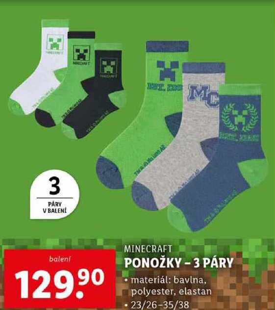 PONOŽKY-3 PÁRY 