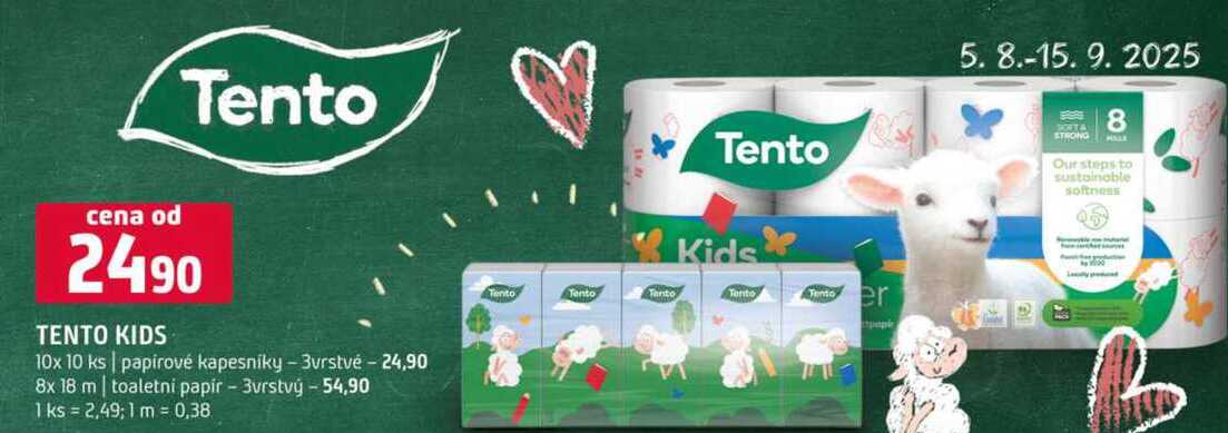 Tento Kids vybrané druhy