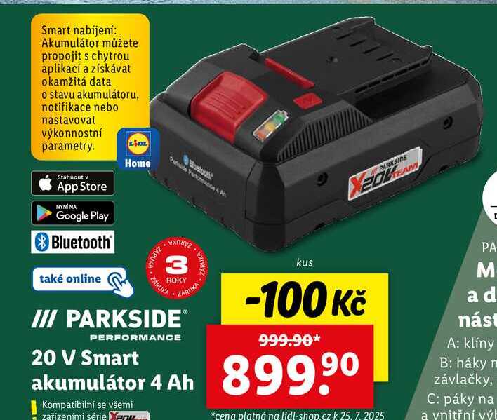 20 V Smart akumulátor 4 Ah 