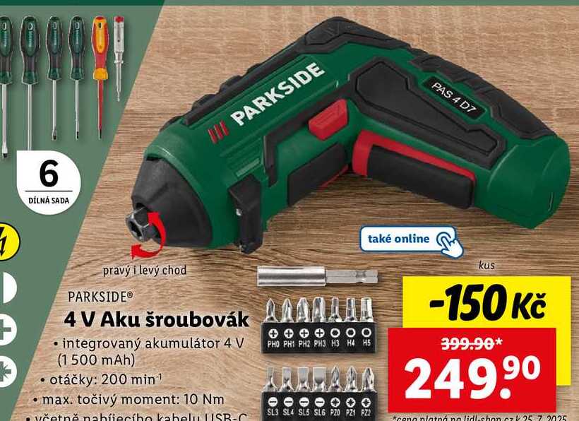 4 V Aku šroubovák 