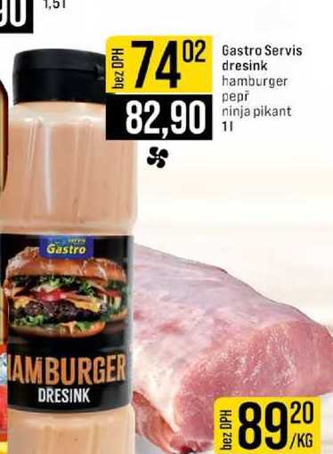 Gastro dresink hamburger pepř ninja pikant 1l