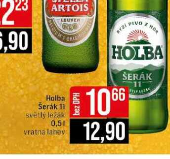 Holba Serák 11 světlý ležák 0,5l