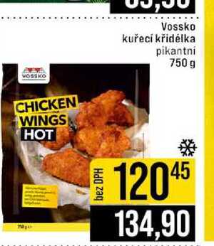 Vossko kuřecí křidélka pikantni 750 g 