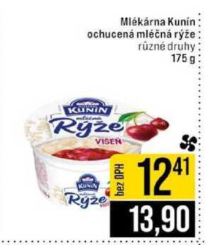 Mlékárna Kunín ochucená mléčná rýže různé druhy 175 g