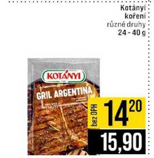 Kotȧnyi kořeni různé druhy 24-40g 